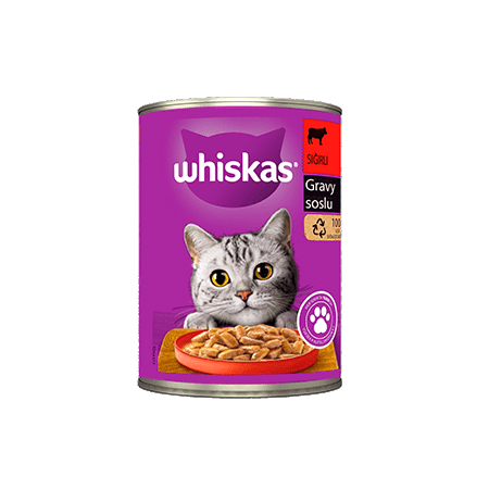 WHİSKAS KONSERVE BİFTEKLİ 400 GR*24